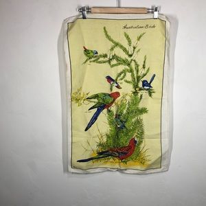 Australian Birds linen blend tapestry